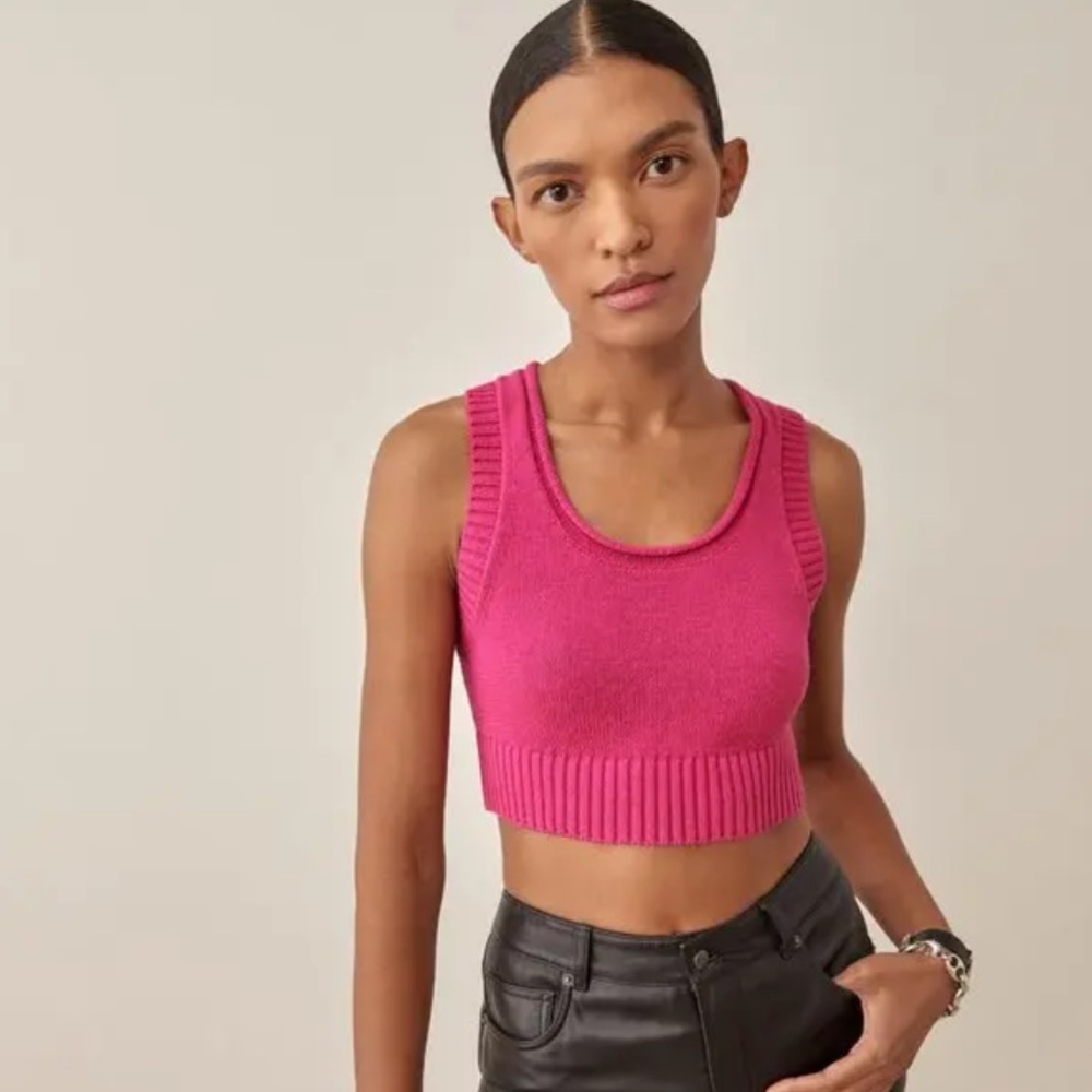Reformation Norma Cotton Sweater Tank